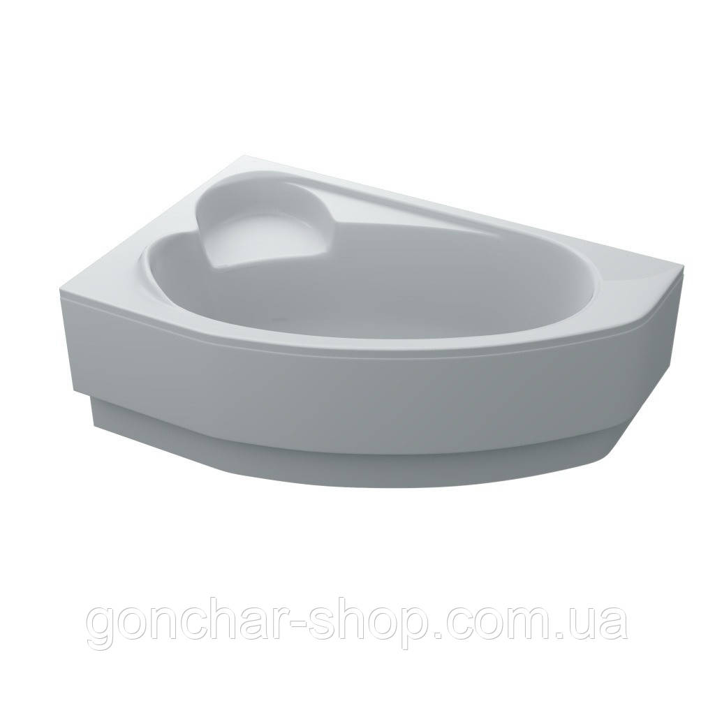 Ванна акрилова асиметрична LEONI 170х110 L + ноги + екран під ванну ( А0045131 ), фото 1