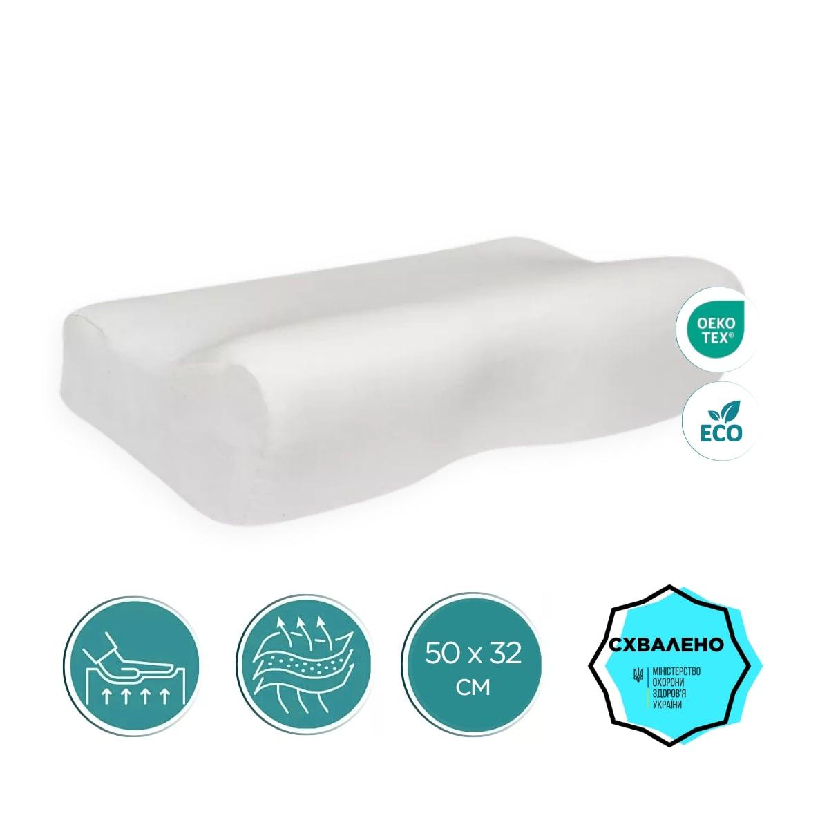 Подушка ортопедична з ефектом пам'яті OPO-119 Classic Ortomed (L), фото 1