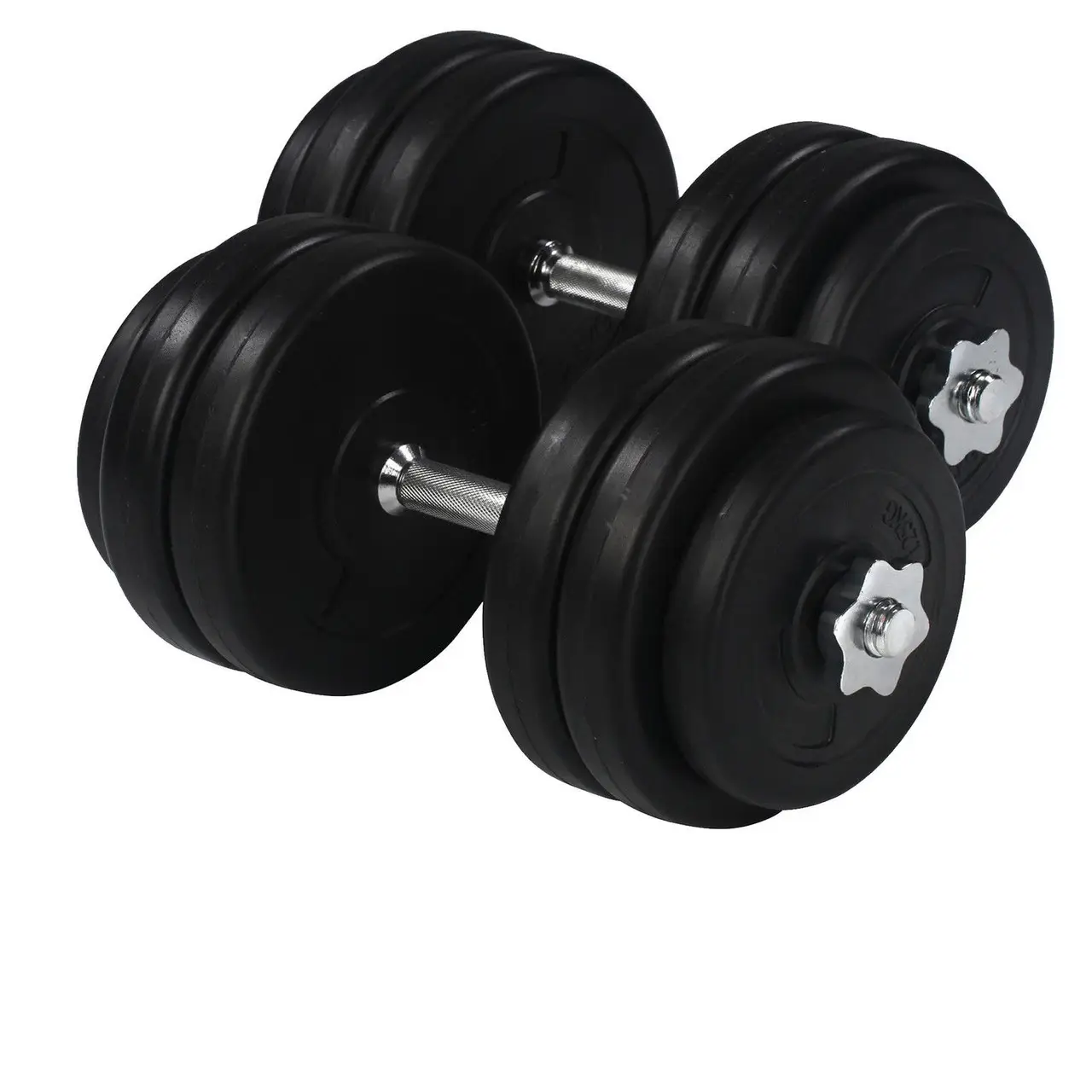 Гантелі розбірні з хромованим грифом WCG 2 х 13 кг, фото 1