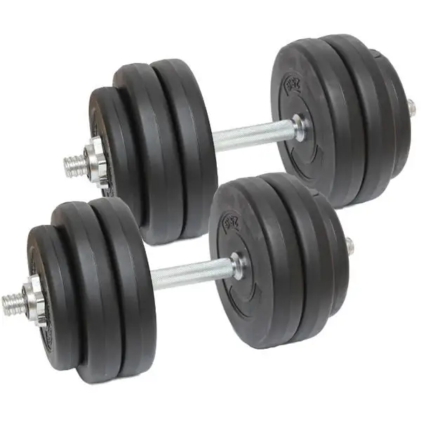 Гантелі розбірні з хромованим грифом WCG 2 х 23 кг, фото 1