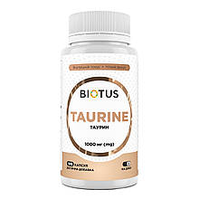 Таурін, Taurine, Biotus, 1000 мг, 100 капсул