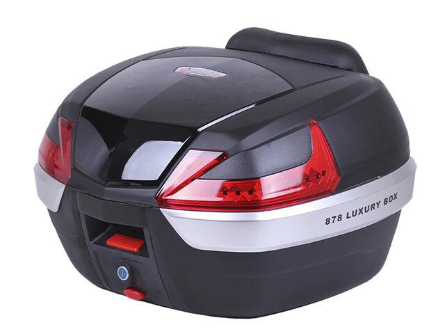 Кофр (багажник) для мотоцикла задний ТАТА YM-0885 (V- 47L) 56×43×33 черный, фото 1