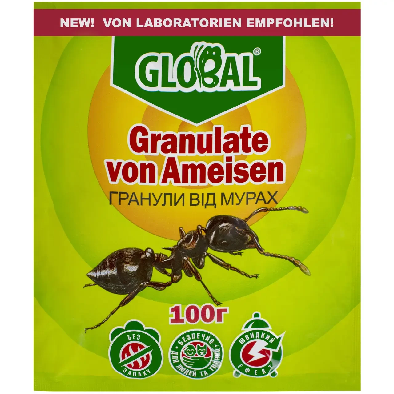 Порошок (гранули) від мурах Global, 250 г, фото 1