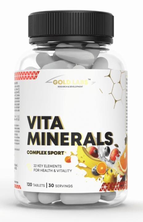 Комплекс вітамінів і мінералів Gold Labs VitaMinerals Complex Sport 120 таблеток, фото 1
