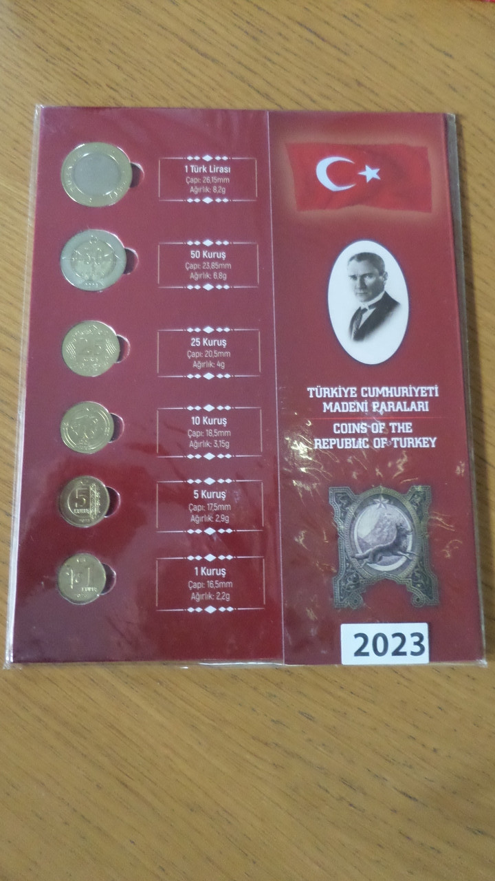 Туреччина банківський набір 100-річчя – Створення Республіки, фото 1