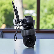 Вулична Wi-Fi IP камера відеоспостереження з 3 лінзами та датчиком руху V380, фото 3