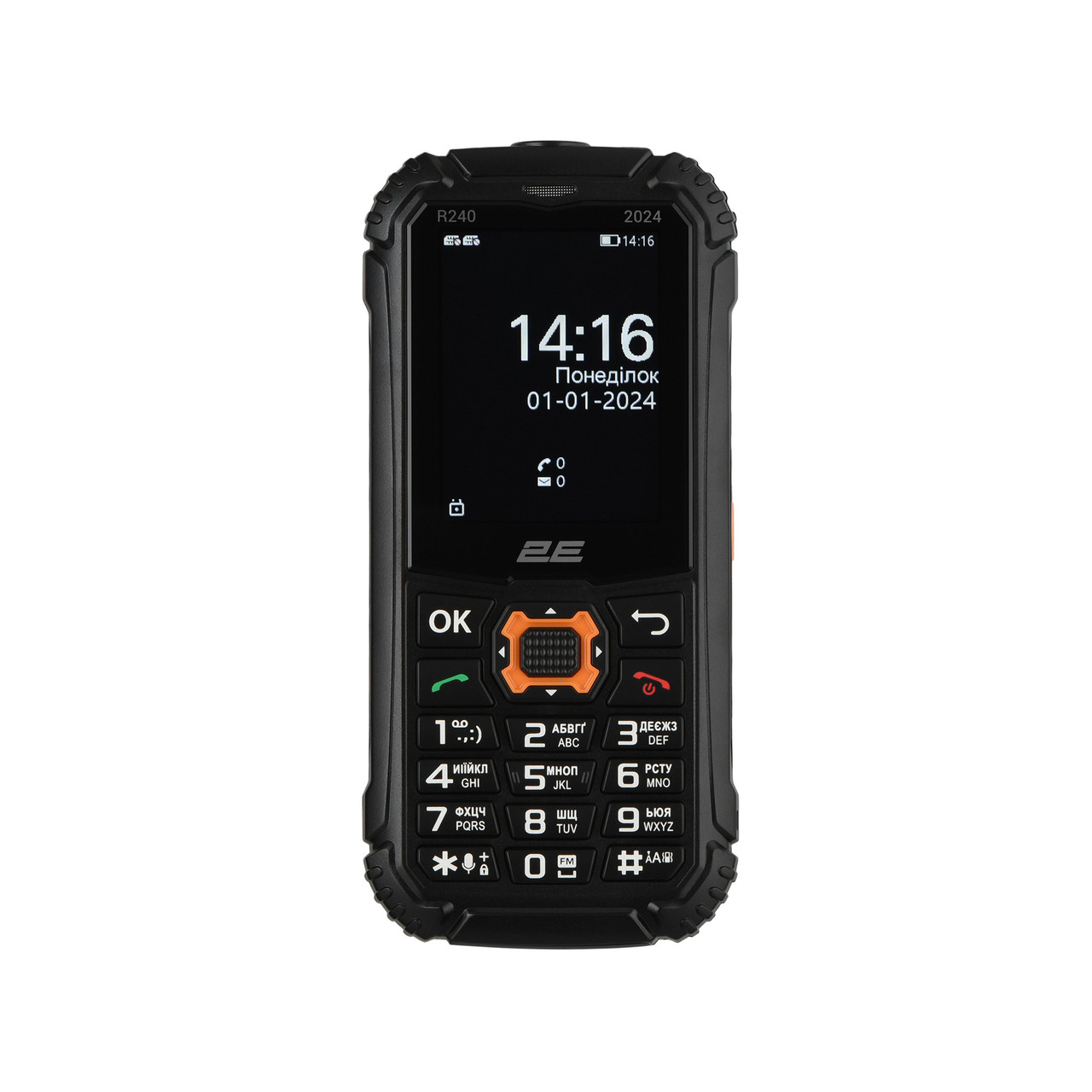Мобільний телефон 2E R240 2025 Dual Sim Black (694743657623), фото 1