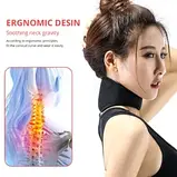 Бандаж шийний із підігрівом шийна Шейний бандаж магнітний для поліпшення кровообігу та зменшення болю, фото 5