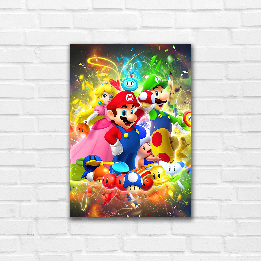 Маріо: Вид 1 - Плакат 91*120 Герои, фото 1