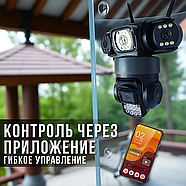 Вулична камера відеоспостереження 4G з поворотним механізмом і нічним баченням V380, фото 9