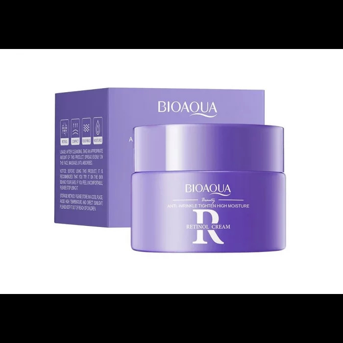 Крем для обличчя з ретинолом антивіковий, для ліфтинг-ефекту, пружності та вирівнювання тону BIOAQUA 60 г, фото 1