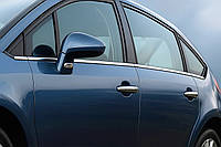 Хромированные Окантовки Окон Нержавейка Седан, OmsaLine - Итальянская Нержавейка для Citroen C-4 2004-2010 гг