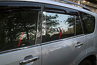 Окантовка окон Нержавейка Carmos - Турецкая Нержавеющая Сталь для Chery Tiggo 1 2005-2016 гг