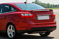 Узкая накладка из нержавейки над номером Седан (Хром) для Ford Focus III 2011-2017 гг