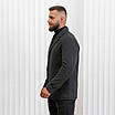 Чоловіче зимове пальто 52,54,62 графіт, фото 5