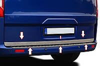 Накладка на багажник нержавейка для Ford Custom 2013-2022 гг