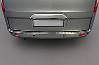 Хромированная накладка над номером (без камеры, нержавейка) для Ford Custom 2013-2022 гг