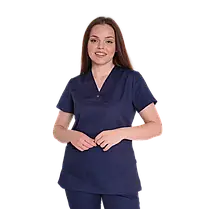 Медичний жіночий костюм Гарвард, Темно-синій, фото 3