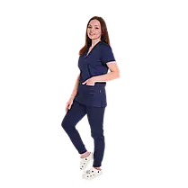 Медичний жіночий костюм Гарвард, Темно-синій, фото 2