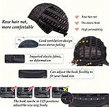 Парик длинные черные ровные волосы 101 см имитация кожи головы термоволокно, фото 4