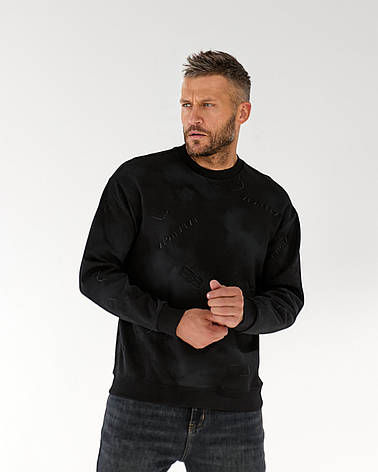 Чоловічий світшот Balenciaga чорний люкс якість кофта — баленсіага для чоловіків, фото 1