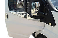 Окантовка окон Carmos (2 шт., нержавейка) для Ford Transit 2000-2014 гг