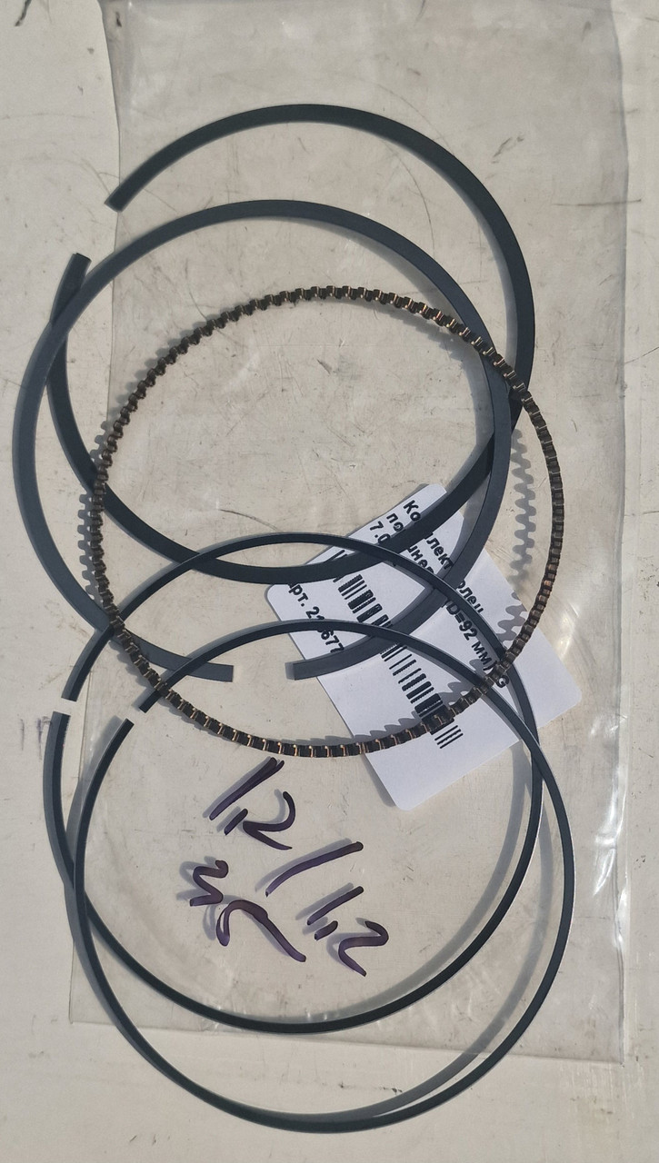 Кільце поршневе 92 мм товщина 1,2"1,2"2,5 мм для інвенторного генератора IG 7.0, фото 1