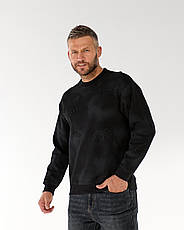 Чоловічий світшот Balenciaga чорний люкс якість кофта — баленсіага для чоловіків, фото 2