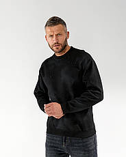 Чоловічий світшот Balenciaga чорний люкс якість кофта — баленсіага для чоловіків, фото 5