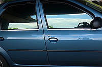 Окантовка окон нержавейка (4 шт) Carmos - Турецкая Нержавеющая Сталь для Dacia Logan I 2005-2008 гг