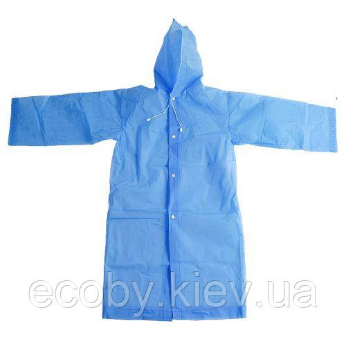 Дощовик дитячий, у пакеті, універсальний розмір (ГОЛУБИЙ), фото 1