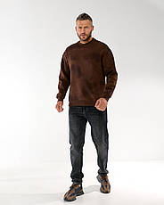 Чоловічий світшот Balenciaga Шоколадний люкс якість кофта — баленсіага для чоловіків, фото 4