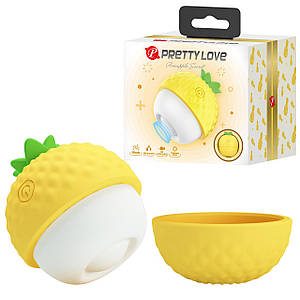 Кліторальний пульсатор PRETTY LOVE Pineapple Secret жовтий, 5,7 х 5,1 см
