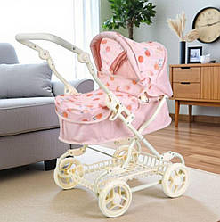 Коляска прогулянкова для ляльки, металева, висота до ручки — max 75 см, MELOGO 9680W