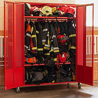 Шафа для зберігання одягу та взуття пожежних ШОВ-900 2ПК
