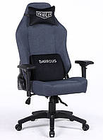 Зручне ігрове крісло VR Racer Darrius чорне з подушками, розкладною спинкою та механізмом AnyFix AMF