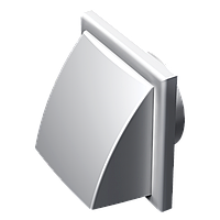 Вентиляційний ковпак з клапаном та фланцем 186х186 D 125