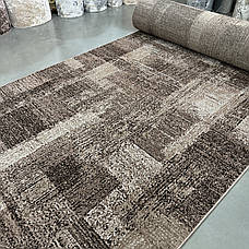 Коричневе килимове покриття ширина 3м на тканій основі Mira 24007/120, фото 4