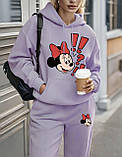 Теплий жіночий костюм з принтом Міні Маус, фото 2
