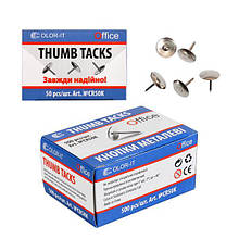 Кнопки 50шт. нікель Color-it CR50K