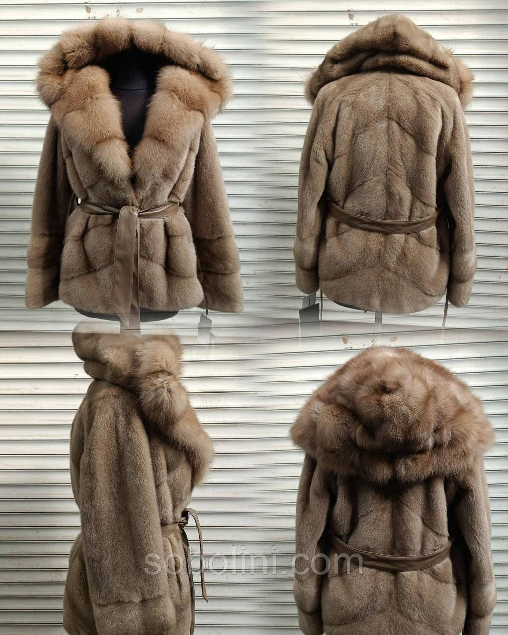 Шубка коротенька в кольорі світлий пастель, фото 1