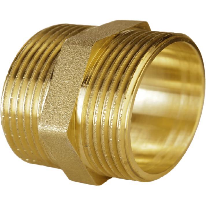 Ніпель латунь 1 1/4 Зовнішня-Зовнішня А0516А, Україна, фото 1