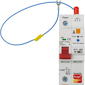 Розумний автоматичний вимикач Tuya Wifi SCB01, 63A