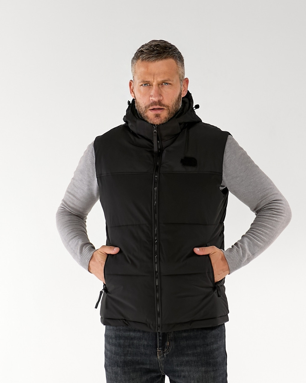 Жилетка чоловіча The North Face спортивна чорна тнф Зе Норт Фейс жилет