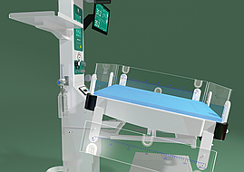 Реанімаційна система для новонароджених BLR-2100A з LCD екраном та системою обігріву