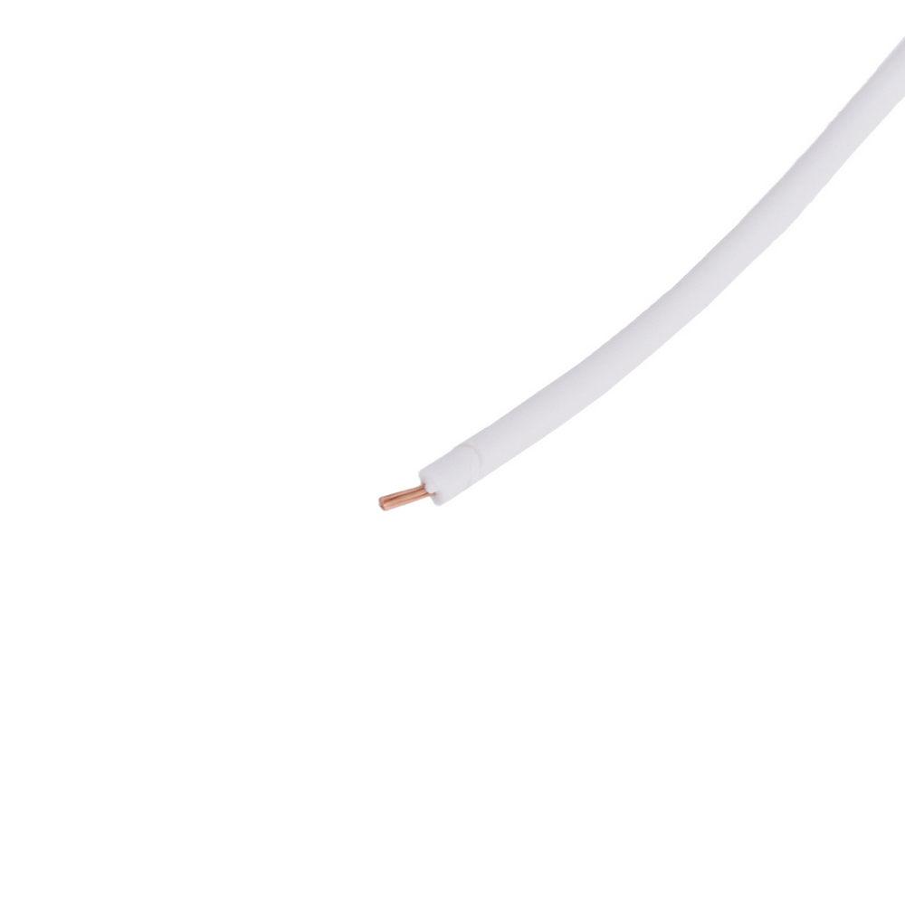 Дріт багатожильний 1 мм2 (32xD0,20 мм, мідь) білий, PVC (RV1-32/0.20-CU-W) KLS, 1 м