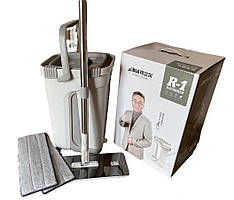 Швабра ледар з віджимаючим відром та 2 змінними насадками,R1 Scratch Mop