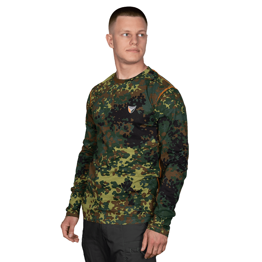Лонгслів Basic 2.0 Cotton Flecktarn (2365), M, повсякденний одяг, тактичний одяг, весняна погода, фото 1