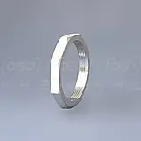 Контргайка нержавіюча різьбова Ду80 (3"), восьмигранна, н/ж сталь AISI304, DIN 431, BSPP Class 150, фото 5