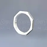 Контргайка нержавіюча різьбова Ду80 (3"), восьмигранна, н/ж сталь AISI304, DIN 431, BSPP Class 150, фото 8